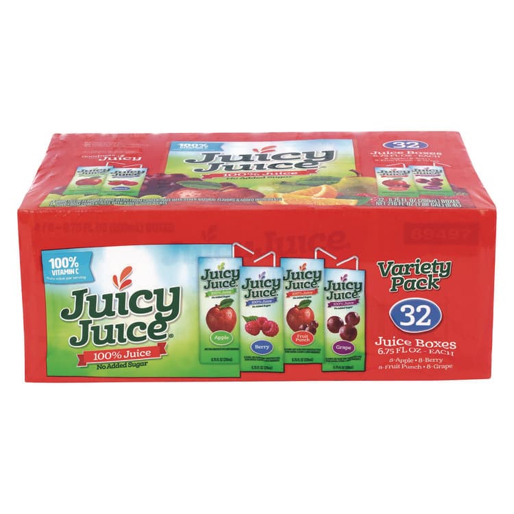 HARVEST HILL BEVERAGE COMPANY Juice Box Variety Pack, Assorted Flavors, 6.75 oz. Box, 32/Carton (GRR22002370)