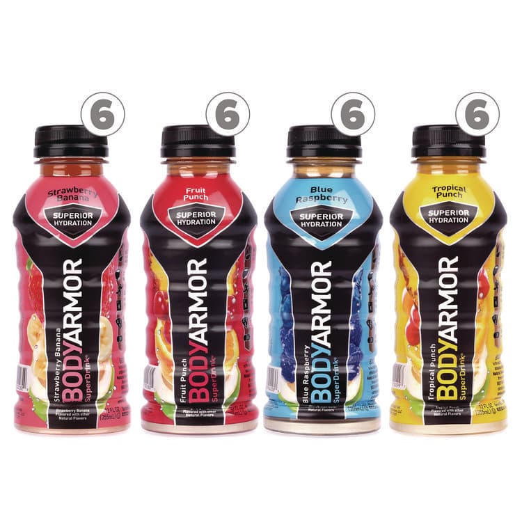 COCA-COLA BASE Sports Drink Variety Pack, Assorted Flavors, 12 oz Bottle, 24/Carton (GRR22002381) thumbnail 3