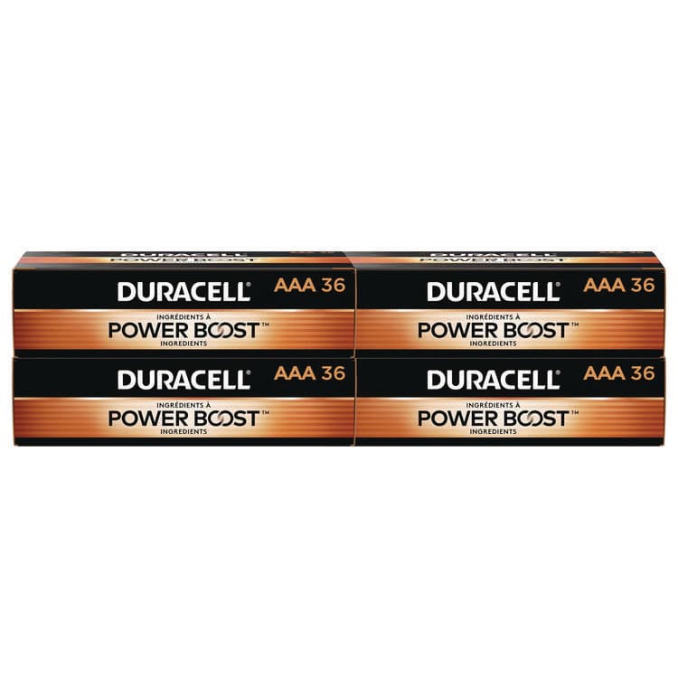DURACELL PRODUCTS COMPANY Power Boost CopperTop Alkaline AAA Batteries, 36/Pack, 4 Packs/Carton (DURMN24P36CT)