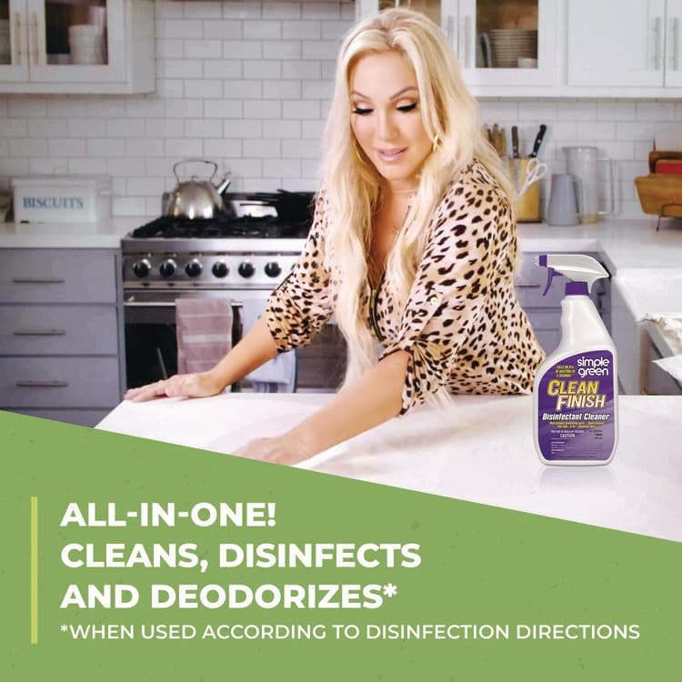 SUNSHINE MAKERS, . Clean Finish Disinfectant Cleaner, Herbal, 32 oz Spray Bottle, 12/Carton (SMP01032) thumbnail 4