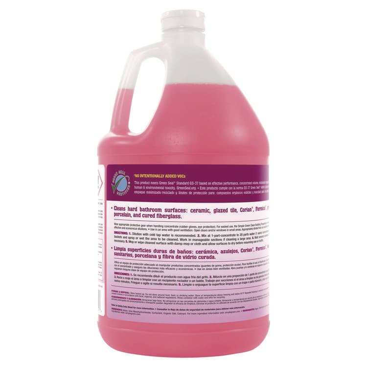 SUNSHINE MAKERS, . Clean Building Bathroom Cleaner Concentrate, Unscented, 1 gal Bottle, 2/Carton (SMP11101CT) thumbnail 2