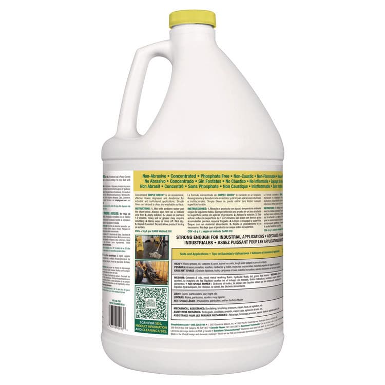 SUNSHINE MAKERS, . Industrial Cleaner and Degreaser, Concentrated, Lemon, 1 gal Bottle, 6/Carton (SMP14010) thumbnail 2