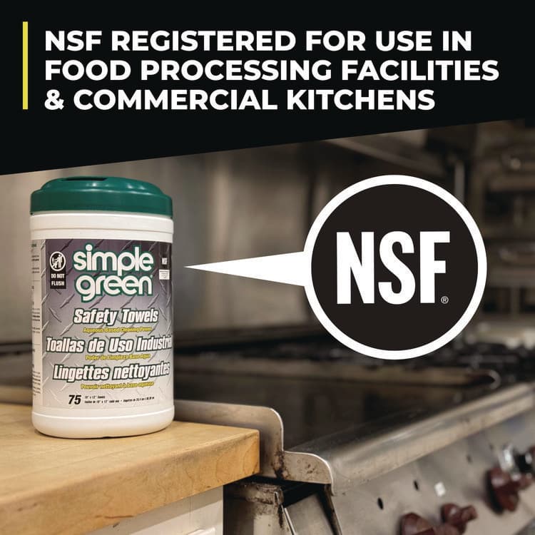 SUNSHINE MAKERS, . Safety Towels, 1-Ply, 10 x 12, White, Unscented, 75/Canister, 6 Canisters/Carton (SMP13351CT) thumbnail 4