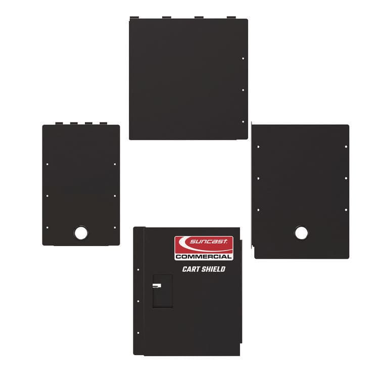 SUNCAST CORPORATION Utility Cart Shield, 19" x 37" for PUCSD1937, PUCHD1937, Steel, Black (SUAPUCCS1937)