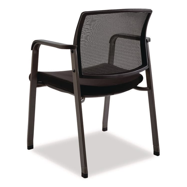 ALERA Alera Elgar Fabric Guest Chair, 24.41 x 22.64 x 31.73, Black Seat, Black Back, Black Base (ALEER4317) thumbnail 2