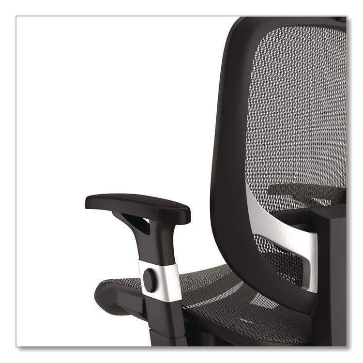 ALERA Alera Minerva Ergonomic Mesh Swivel Task Chair, Supports Up to 275lb, 17.24 to 20.98 Seat Height, Gray Seat/Back, Silver Base (ALEMV41BME48) thumbnail 4
