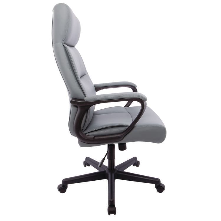 ALERA Alera Oxnam Series High-Back Task Chair, Supports Up to 275 lb, 17.56 to 21.38 Seat Height, Gray Seat, Gray Back, Black Base (ALEON41B49) thumbnail 3