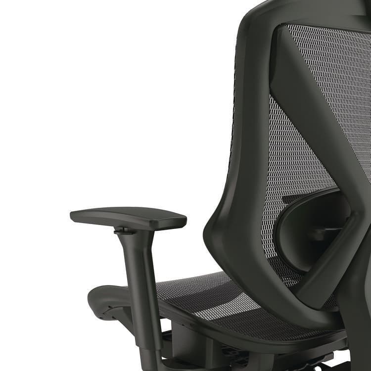 ALERA Alera Taunton Ergonomic Mesh Swivel Task Chair, Supports Up to 275lb, 17.44 to 20.98 Seat Height, Black Seat/Back, Black Base (ALETN41BME18) thumbnail 3