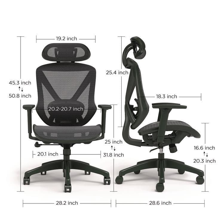 ALERA Alera Taunton Ergonomic Mesh Swivel Task Chair, Supports Up to 275lb, 17.44 to 20.98 Seat Height, Black Seat/Back, Black Base (ALETN41BME18) thumbnail 4