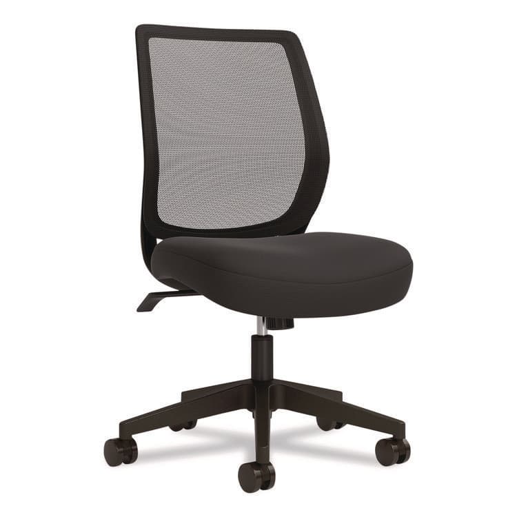 ALERA Alera Wessex Ergonomic Fabric Mesh Swivel Task Chair, Supports Up to 275lbs, 17.09 to 20.83 Seat Height, Black Seat/Back/Base (ALEWX42BME17) thumbnail 4