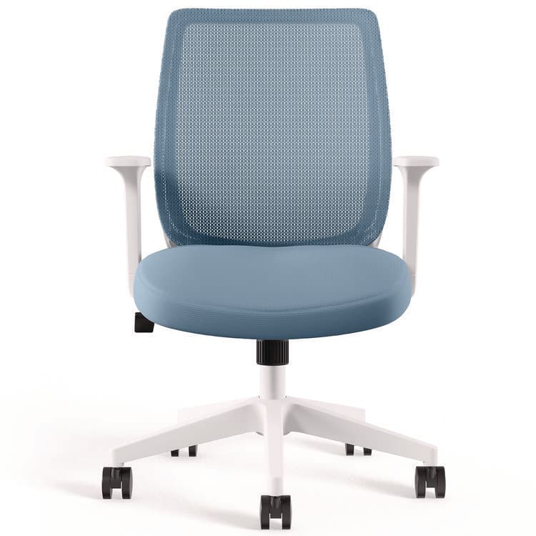 ALERA Alera Wessex Ergonomic Fabric Mesh Swivel Task Chair, Up to 275 lb, 17.09 to 20.83 Seat Height, Seafoam Seat/Back, White Base (ALEWX42BME24)