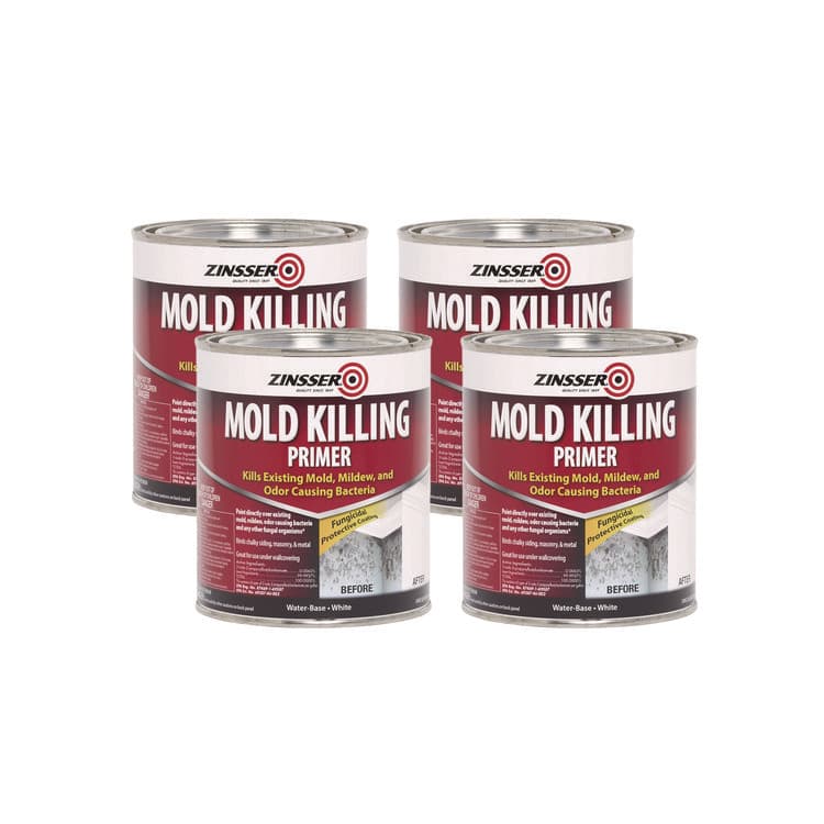 RUST-OLEUM CORPORATION Mold Killing Primer, Flat White, 1 qt Bucket/Pail, 4/Carton (RST276087CT)