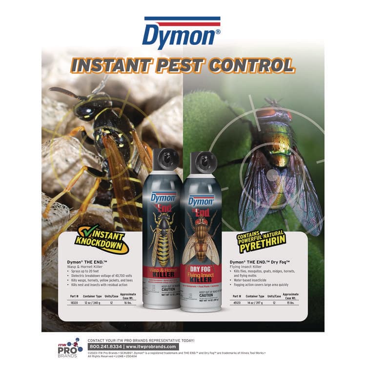ITW PRO BRANDS THE END. Dry Fog Flying Insect Killer, 14 oz Aerosol Spray, 12/Carton (ITW45120) thumbnail 3