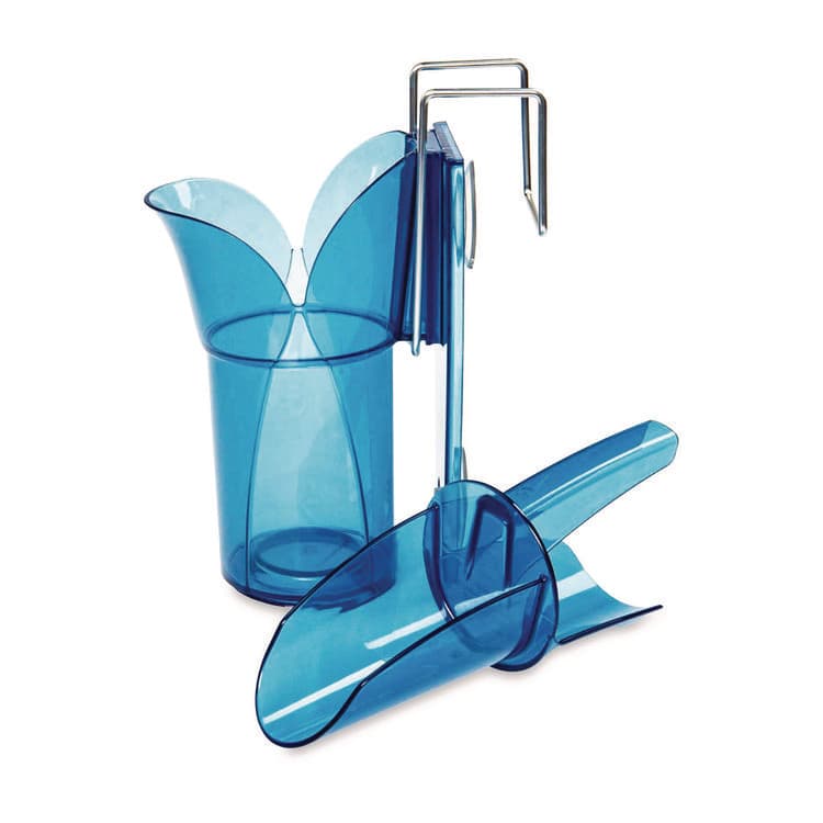 CFS BRANDS Saf-T-Scoop and Guardian System for Ice Machines, 12 oz to 16 oz Ice Scoop, Transparent Blue, 50/Carton (SJMSI7000) thumbnail 2