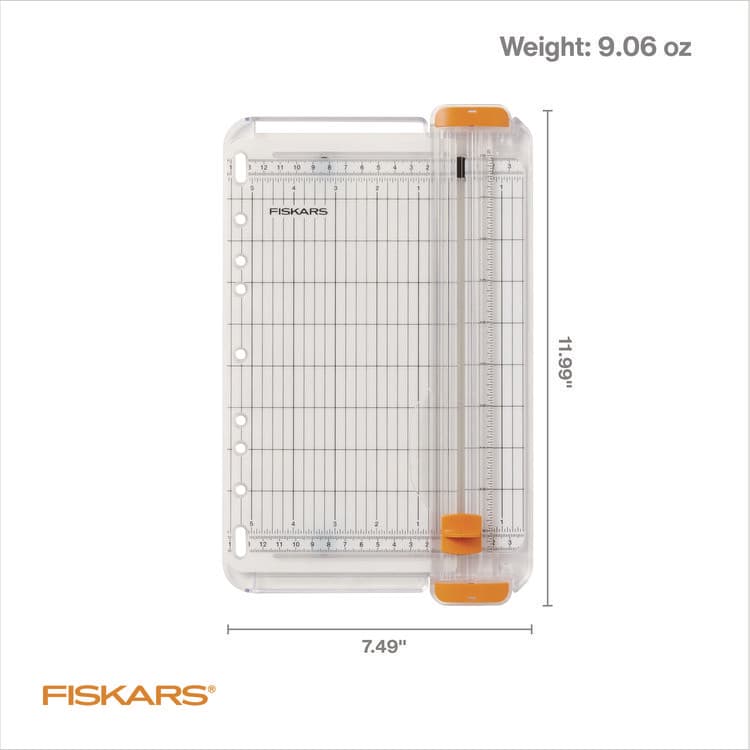 FISKARS MANUFACTURING CORP SureCut Card Making Paper Trimmer, 8 Sheets, 9" Cut Length, 5.5"w x 9" l (FSK1071221) thumbnail 2