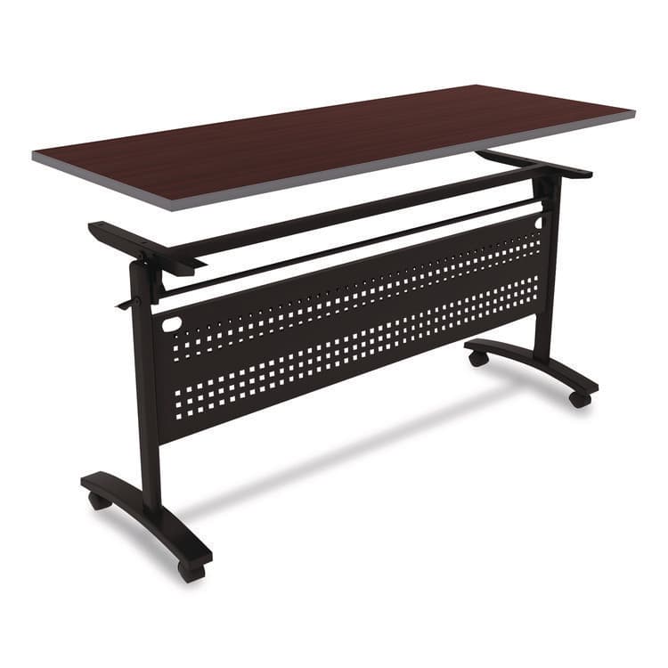 ALERA Alera Valencia Flip Training Table Base, Modesty Panel, 57.88w x 19.75d x 28.5h, Black (ALEVA737260BK) thumbnail 3