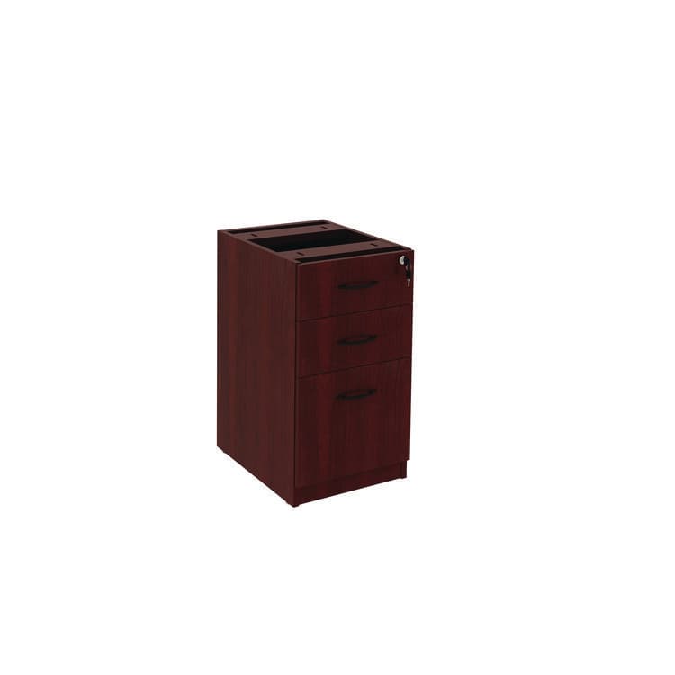 ALERA Alera Valencia Series Full Pedestal File, Left/Right, 3-Drawers: Box/Box/File, Legal/Letter, Mahogany, 15.63" x 20.5" x 28.5" (ALEVA532822MY)