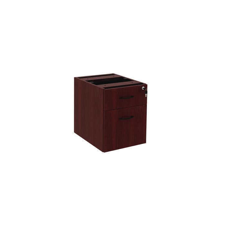 ALERA Alera Valencia Series Hanging Pedestal File, Left/Right, 2-Drawers: Box/File, Legal/Letter, Mahogany, 15.63" x 20.5" x 19.25" (ALEVA552222MY)