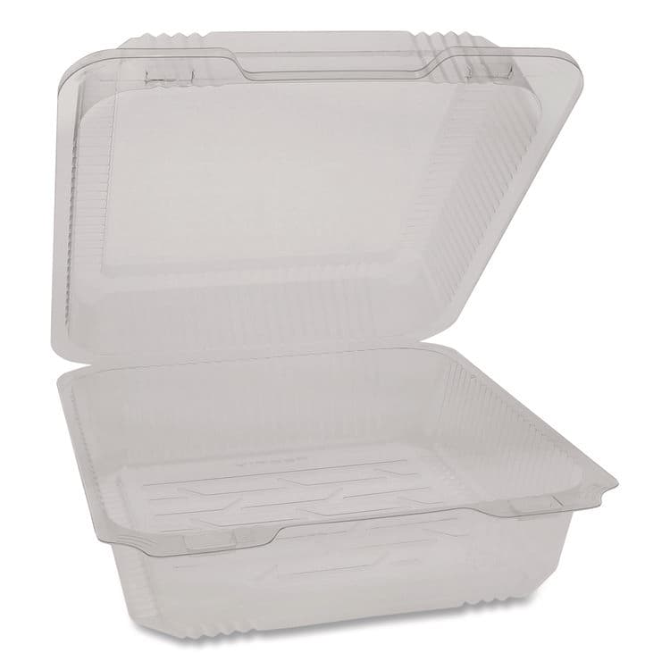 PACTIV EVERGREEN CORPORATION SmartLock PET Hinged Lid Bakery Container, 8.75 x 8.25 x 3.63, Clear, Plastic, 200/Carton (PCT0CAH09700000)