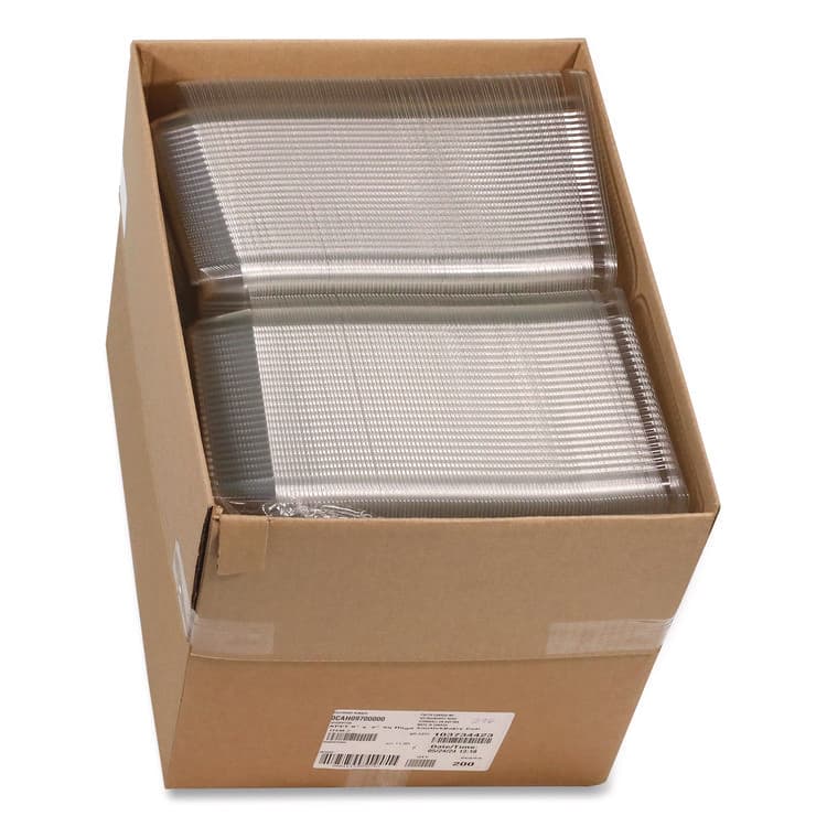 PACTIV EVERGREEN CORPORATION SmartLock PET Hinged Lid Bakery Container, 8.75 x 8.25 x 3.63, Clear, Plastic, 200/Carton (PCT0CAH09700000) thumbnail 4