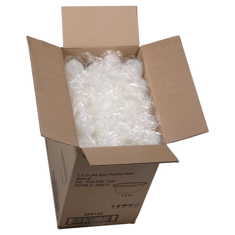 PACTIV EVERGREEN CORPORATION Plastic Portion Cup, 1.5 oz, Translucent, 125/Sleeve, 20 Sleeves/Carton (PCTSPP150) thumbnail 3