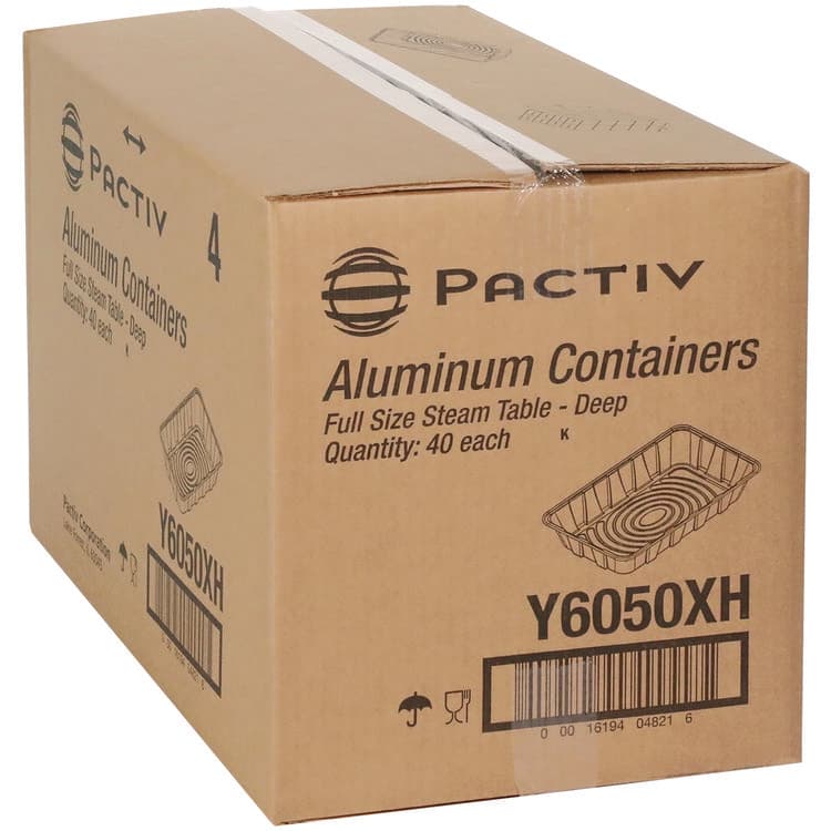 PACTIV EVERGREEN CORPORATION Aluminum Steam Table Pan, Full-Size Deep, 3.4" Deep, 19.6 x 11.6, 40/Carton (PCTY6050XH) thumbnail 2