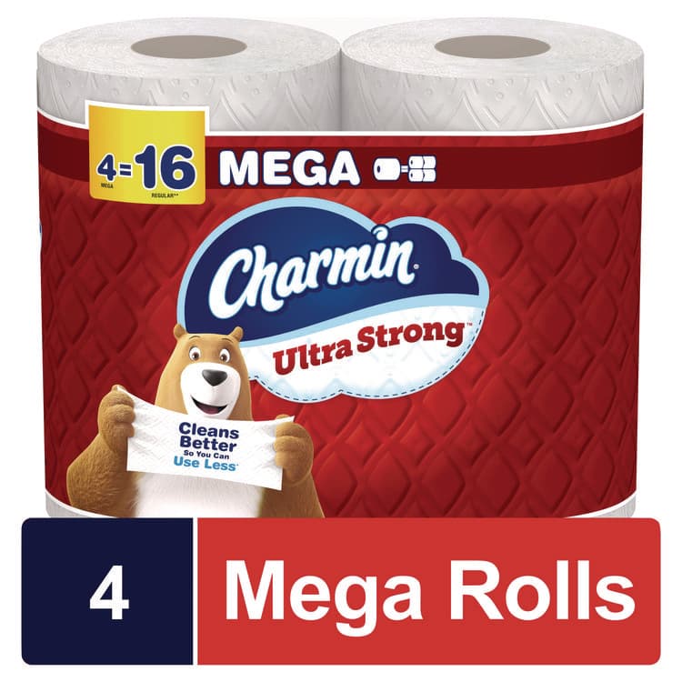 PROCTER & GAMBLE Ultra Strong Bathroom Tissue, Septic Safe, 2-Ply, White, 220 Sheets/Roll, 4 Rolls/Pack, 8 Packs/Carton (PGC13220)