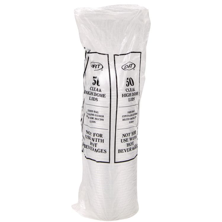 DART Dome-Top Sundae/Cold Cup Lids, Fits 12 oz to 24 oz Cold Cups, Plastic, Clear, 1,000/Carton (DCC16LCDHX) thumbnail 4