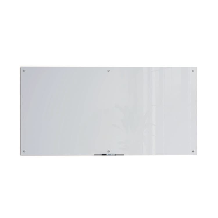 U BRANDS Glass Dry Erase Board, 72" x 36" (Actual Size: 70" x 35"), White Surface (UBR123U0001)