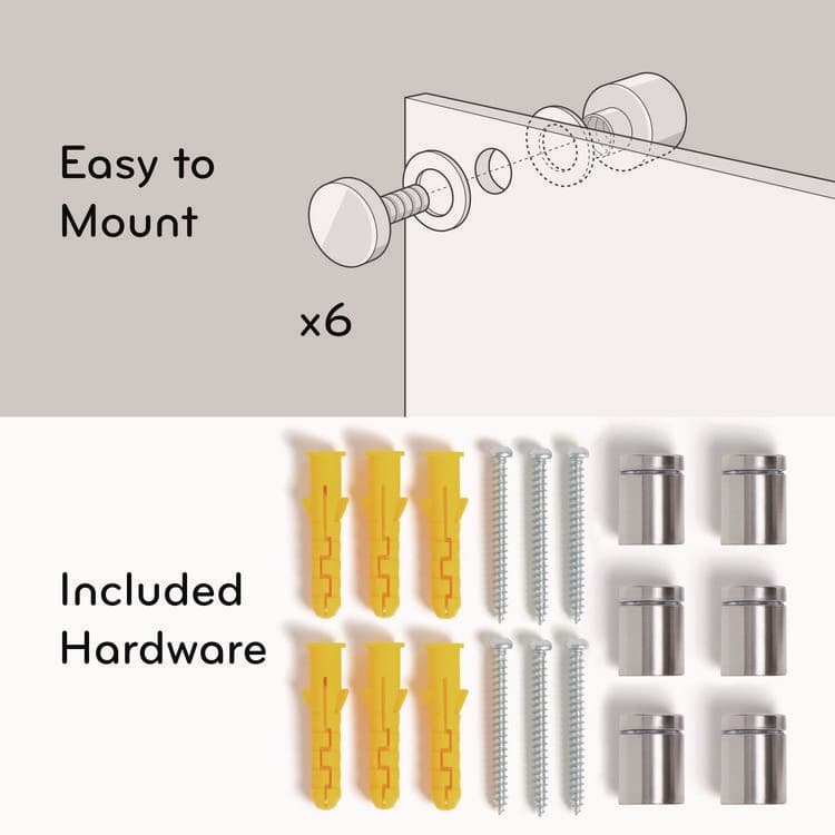 U BRANDS Glass Dry Erase Board, 72" x 36" (Actual Size: 70" x 35"), White Surface (UBR123U0001) thumbnail 4