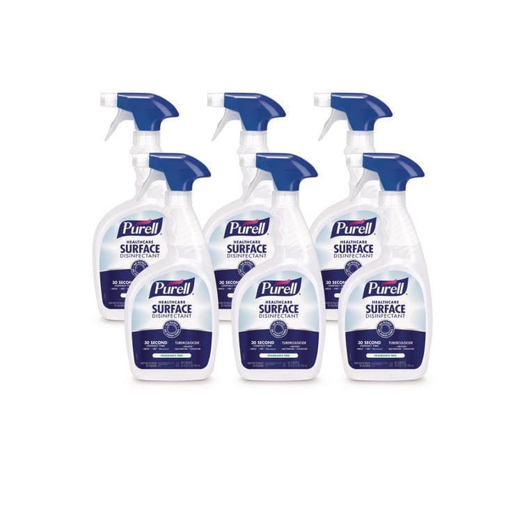 GO-JO INDUSTRIES Healthcare Surface Disinfectant, Fragrance Free, 32 oz Spray Bottle, 6/Carton (GOJ334006CT)