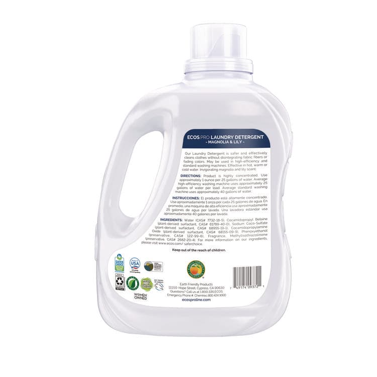 EARTH FRIENDLY PRODUCTS Laundry Detergent Liquid, Magnolia and Lily Scent, 170 oz Jug, 2/Carton (EOPPL937202CT) thumbnail 3