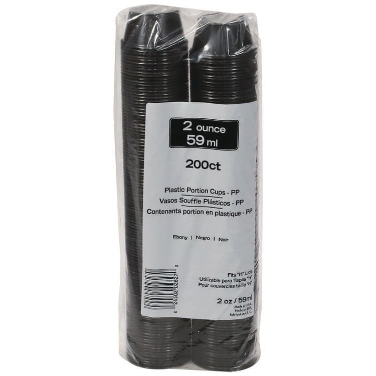 PACTIV EVERGREEN CORPORATION Plastic Portion Cup, 2 oz., Black, 2,400/Carton (PCTYSPP200EA) thumbnail 4