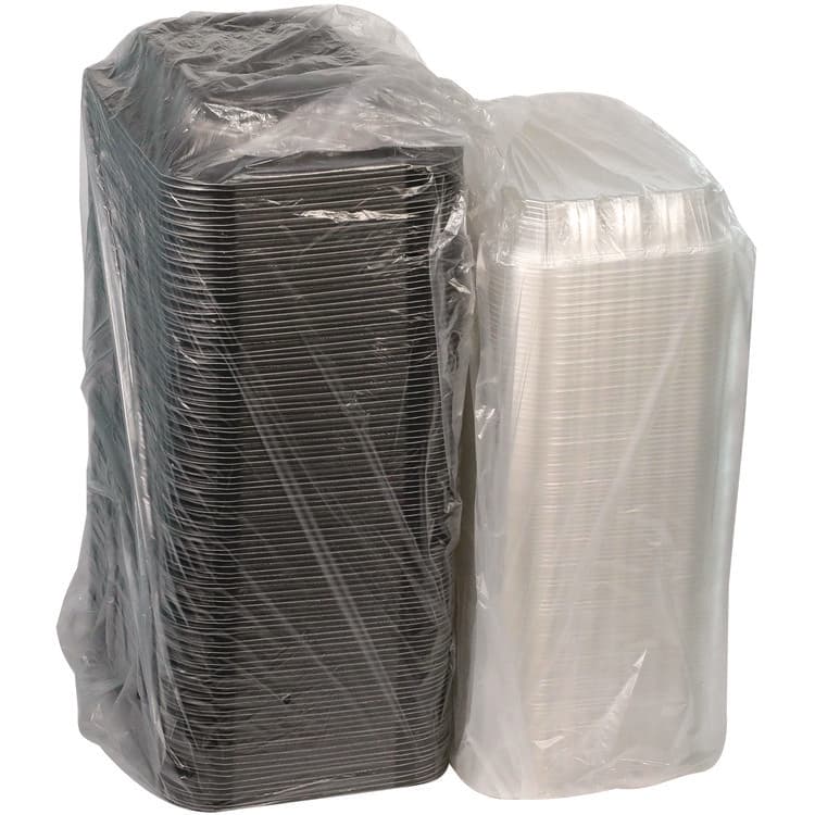 PACTIV EVERGREEN CORPORATION ClearView MealMaster Chicken Barn, 13.3 x 8.4 x 4, Black/Clear, Plastic, 105/Carton (PCTYCNC300800NH) thumbnail 4