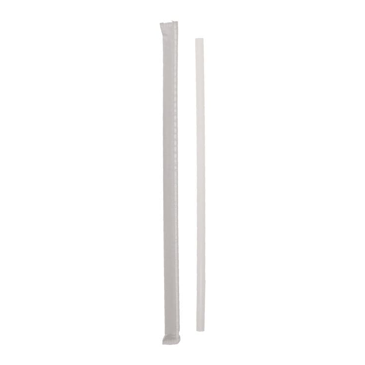 PACTIV EVERGREEN CORPORATION Giant Paper-Wrapped Straw, 10.25", Polypropylene, Translucent, 1,800/Carton (PCTYSTWG1026)
