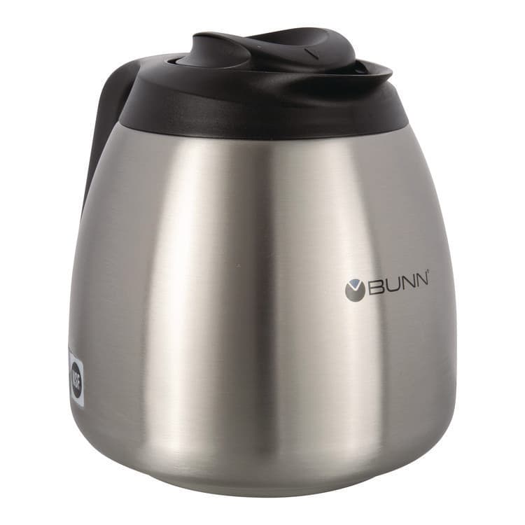 BUNN-O-MATIC Thermal Carafe, 64 oz, Stainless Steel/Black (BUNTHERMBLK) thumbnail 2