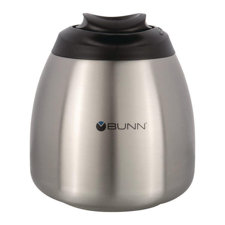 BUNN-O-MATIC Thermal Carafe, 64 oz, Stainless Steel/Black (BUNTHERMBLK) thumbnail 3