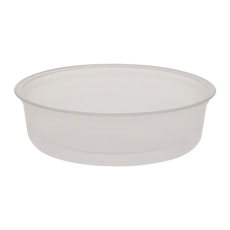 FABRI-KAL Microwavable Deli Containers, 6 oz, 4.6" Diameter x 1.3" h, Clear, Plastic, 500/Carton (FABPK6SC)