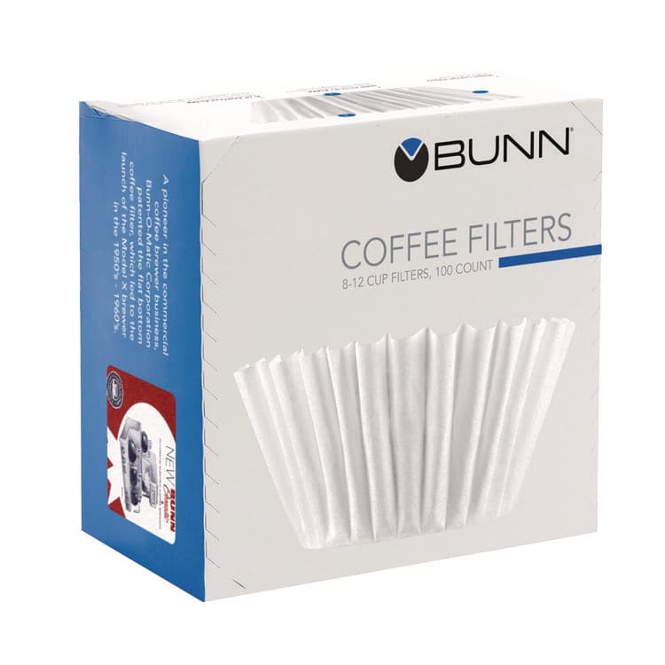 BUNN-O-MATIC Coffee Filters, 8 to 12 Cup Size, Flat Bottom, 100/Pack (BUNBCF100B) thumbnail 3
