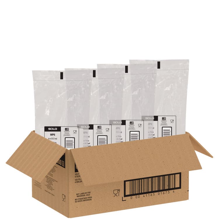 DART Compostable Paper Dinnerware, ProPlanet Seal, Plate, 6" dia, White, 500/Carton (SCCOFMP6PLANET) thumbnail 4