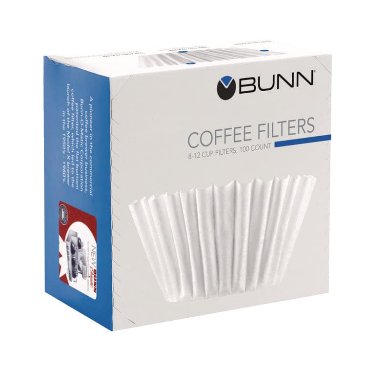 BUNN-O-MATIC Coffee Filters, 8 to 12 Cup Size, Flat Bottom, 100/Pack, 12 Packs/Carton (BUNBCF100BCT) thumbnail 3