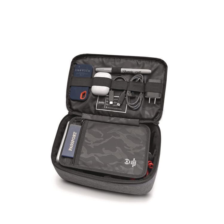 UNITED STATES LUGGAGE Bridge Street RFID Tech Case, 3.25 x 6.38, Gray (USLUBN293410) thumbnail 3