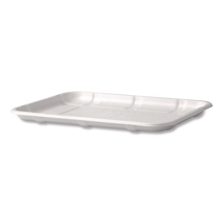 ECO-PRODUCTS,INC. Meat and Produce Food Trays, 8.5 x 6.2 x 0.5, White, Sugarcane Fiber, 400/Carton (ECOEPMP2SNFA) thumbnail 2