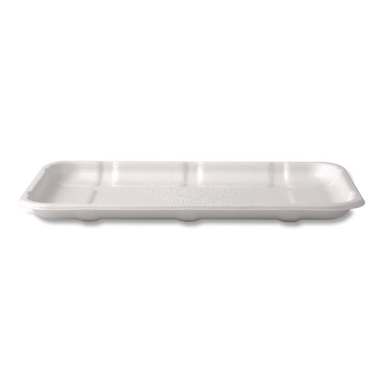 ECO-PRODUCTS,INC. Meat and Produce Food Trays, 8.5 x 6.2 x 0.5, White, Sugarcane Fiber, 400/Carton (ECOEPMP2SNFA) thumbnail 3