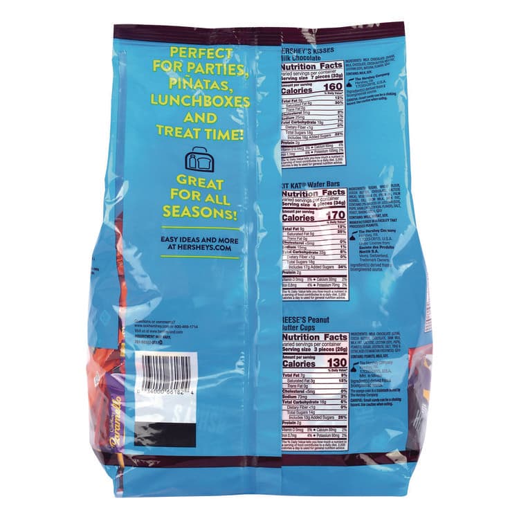 THE HERSHEY COMPANY Assorted Minis Value Pack, Assorted Chocolates, 63.4 oz Bag, 230 Pieces (GRR22002450) thumbnail 2