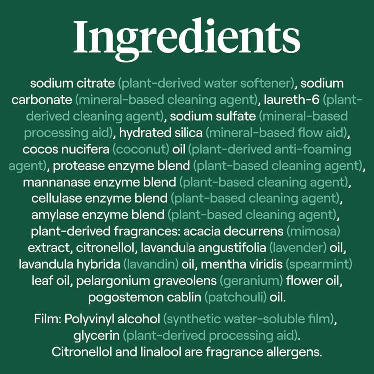 SEVENTH GENERATION Natural Laundry Detergent Packs, Powder, Lavender Scent, 45 Packets/Pack, 8/Carton (SEV62692700) thumbnail 4