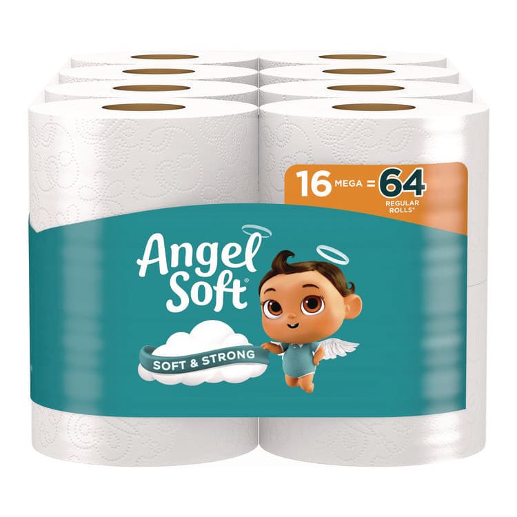 GEORGIA PACIFIC Mega Toilet Paper, Septic Safe, 2-Ply, White, 320 Sheets/Roll, 16 Rolls/Pack (GPC7942301)