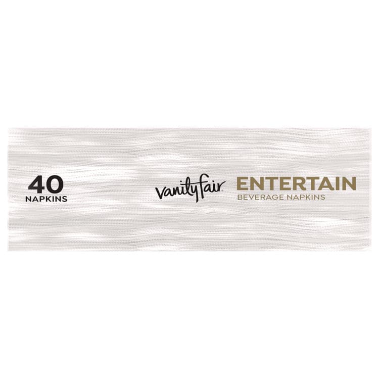 GEORGIA PACIFIC Entertain Beverage Napkins, 2-Ply, 9.8 x 9.8, White, 40/Pack, 12 Packs/Carton (VTF35134) thumbnail 4
