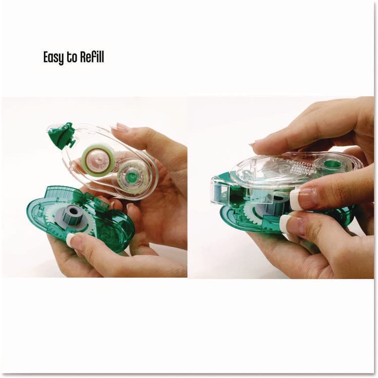 AMERICAN TOMBOW . Removable Adhesive Roller, 0.33" x 472", Clear (TOM62108) thumbnail 2