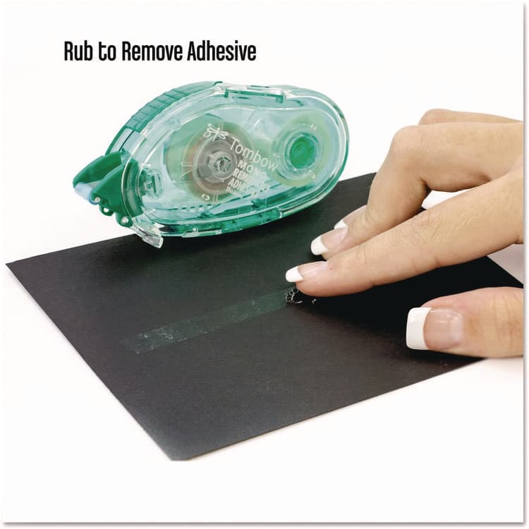 AMERICAN TOMBOW . Removable Adhesive Roller, 0.33" x 472", Clear (TOM62108) thumbnail 3